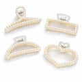 ✨ Timeless Pearl Clip Set