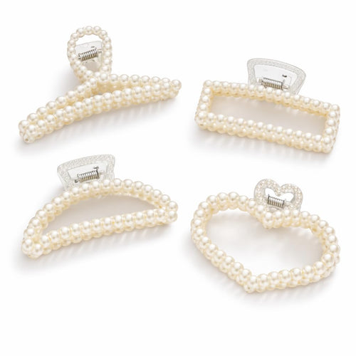 ✨ Timeless Pearl Clip Set