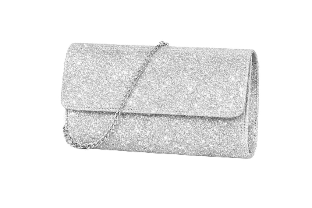 ✨ Silver Shimmer Clutch